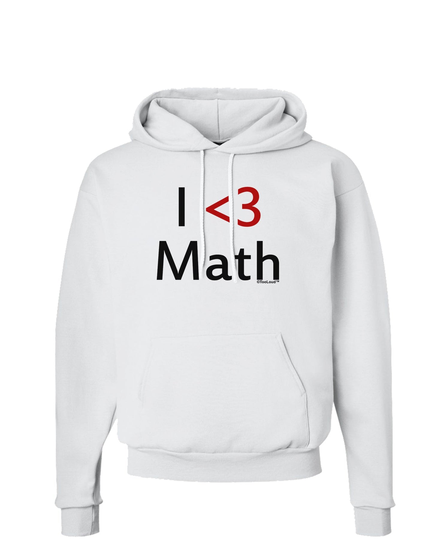 I Heart Math Hoodie Sweatshirt by TooLoud-Wall Clock-TooLoud-White-Small-Davson Sales