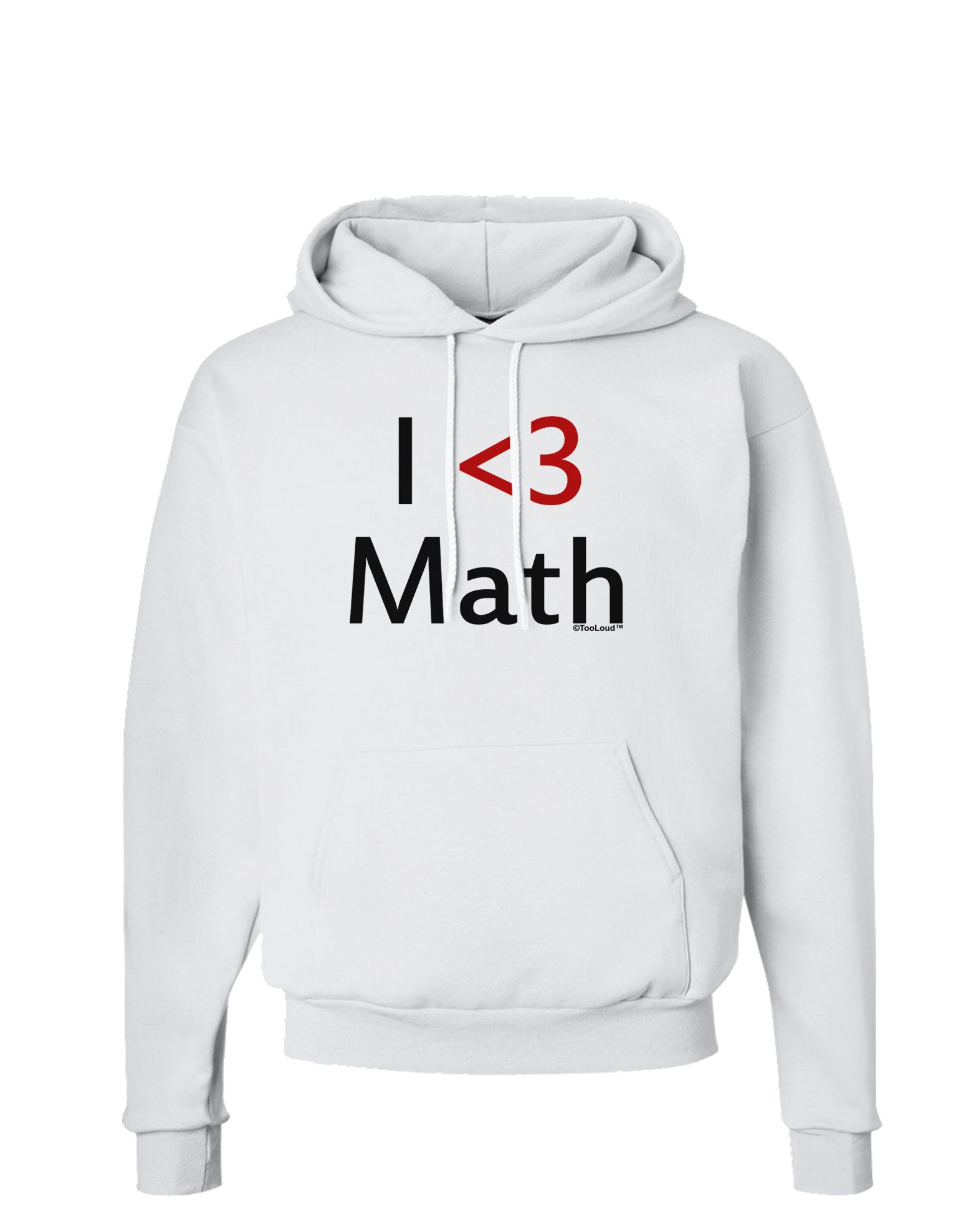 I Heart Math Hoodie Sweatshirt by TooLoud-Wall Clock-TooLoud-White-Small-Davson Sales
