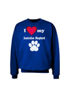 I Heart My Australian Shepherd Adult Dark Sweatshirt by TooLoud-Sweatshirts-TooLoud-Deep-Royal-Blue-Small-Davson Sales