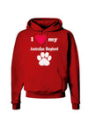 I Heart My Australian Shepherd Dark Hoodie Sweatshirt by TooLoud-Hoodie-TooLoud-Red-Small-Davson Sales