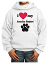 I Heart My Australian Shepherd Youth Hoodie Pullover Sweatshirt by TooLoud-Youth Hoodie-TooLoud-White-XS-Davson Sales