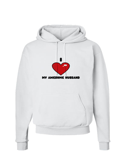 I Heart My Awesome Husband Hoodie Sweatshirt by TooLoud-Hoodie-TooLoud-White-Small-Davson Sales