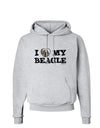 I Heart My Beagle Hoodie Sweatshirt by TooLoud-Hoodie-TooLoud-AshGray-Small-Davson Sales