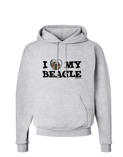 I Heart My Beagle Hoodie Sweatshirt by TooLoud-Hoodie-TooLoud-AshGray-Small-Davson Sales