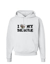 I Heart My Beagle Hoodie Sweatshirt by TooLoud-Hoodie-TooLoud-White-Small-Davson Sales