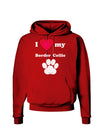 I Heart My Border Collie Dark Hoodie Sweatshirt by TooLoud-Hoodie-TooLoud-Red-Small-Davson Sales