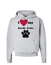 I Heart My Border Collie Hoodie Sweatshirt by TooLoud-Hoodie-TooLoud-AshGray-Small-Davson Sales