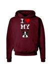 I Heart My Boston Terrier Dark Hoodie Sweatshirt-Hoodie-TooLoud-Maroon-Small-Davson Sales