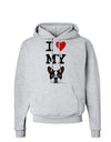 I Heart My Boston Terrier Hoodie Sweatshirt-Hoodie-TooLoud-AshGray-Small-Davson Sales