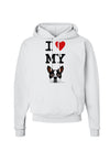 I Heart My Boston Terrier Hoodie Sweatshirt-Hoodie-TooLoud-White-Small-Davson Sales