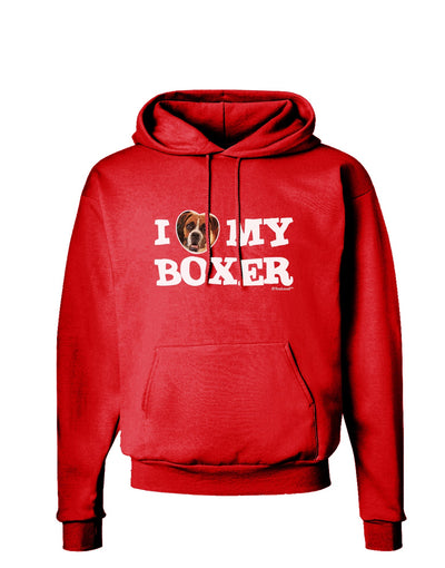 I Heart My Boxer Dark Hoodie Sweatshirt by TooLoud-Hoodie-TooLoud-Red-Small-Davson Sales