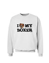 I Heart My Boxer Sweatshirt by TooLoud-Sweatshirts-TooLoud-White-Small-Davson Sales