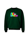 I Heart My Boyfriend - Rainbow Adult Dark Sweatshirt-Sweatshirts-TooLoud-Deep-Forest-Green-Small-Davson Sales