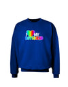 I Heart My Boyfriend - Rainbow Adult Dark Sweatshirt-Sweatshirts-TooLoud-Deep-Royal-Blue-Small-Davson Sales