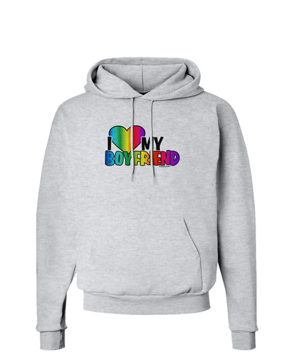 I Heart My Boyfriend - Rainbow Hoodie Sweatshirt-Hoodie-TooLoud-AshGray-Small-Davson Sales