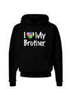 I Heart My Brother - Autism Awareness Dark Hoodie Sweatshirt by TooLoud-Hoodie-TooLoud-Black-Small-Davson Sales