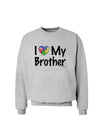 I Heart My Brother - Autism Awareness Sweatshirt by TooLoud-Sweatshirts-TooLoud-AshGray-Small-Davson Sales