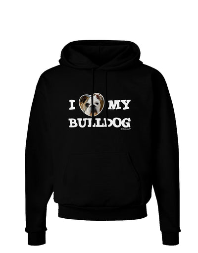 I Heart My Bulldog Dark Hoodie Sweatshirt by TooLoud-Hoodie-TooLoud-Black-Small-Davson Sales