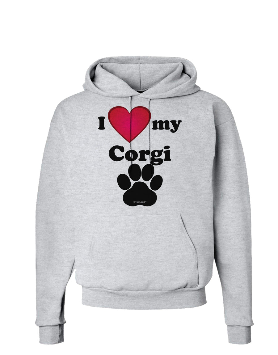 I Heart My Corgi Hoodie Sweatshirt by TooLoud-Hoodie-TooLoud-White-Small-Davson Sales