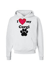 I Heart My Corgi Hoodie Sweatshirt by TooLoud-Hoodie-TooLoud-White-Small-Davson Sales