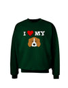 I Heart My - Cute Beagle Dog Adult Dark Sweatshirt by TooLoud-Sweatshirts-TooLoud-Deep-Forest-Green-Small-Davson Sales