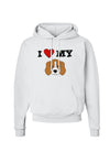 I Heart My - Cute Beagle Dog Hoodie Sweatshirt by TooLoud-Hoodie-TooLoud-White-Small-Davson Sales