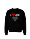 I Heart My - Cute Black Labrador Retriever Dog Adult Dark Sweatshirt by TooLoud-Sweatshirts-TooLoud-Black-Small-Davson Sales