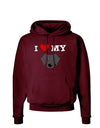 I Heart My - Cute Black Labrador Retriever Dog Dark Hoodie Sweatshirt by TooLoud-Hoodie-TooLoud-Maroon-Small-Davson Sales