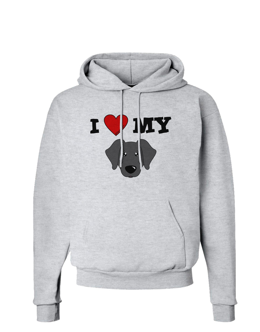 I Heart My - Cute Black Labrador Retriever Dog Hoodie Sweatshirt by TooLoud-Hoodie-TooLoud-White-Small-Davson Sales