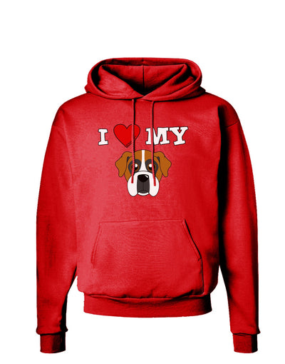 I Heart My - Cute Boxer Dog Dark Hoodie Sweatshirt by TooLoud-Hoodie-TooLoud-Red-Small-Davson Sales