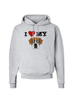 I Heart My - Cute Boxer Dog Hoodie Sweatshirt by TooLoud-Hoodie-TooLoud-AshGray-Small-Davson Sales