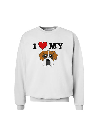 I Heart My - Cute Boxer Dog Sweatshirt by TooLoud-Sweatshirts-TooLoud-White-Small-Davson Sales