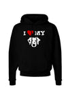 I Heart My - Cute Dalmatian Dog Dark Hoodie Sweatshirt by TooLoud-Hoodie-TooLoud-Black-Small-Davson Sales