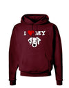 I Heart My - Cute Dalmatian Dog Dark Hoodie Sweatshirt by TooLoud-Hoodie-TooLoud-Maroon-Small-Davson Sales