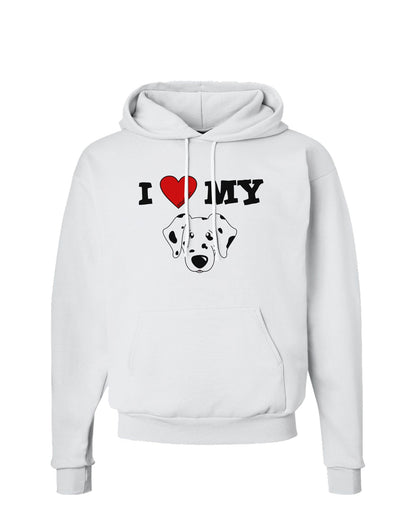 I Heart My - Cute Dalmatian Dog Hoodie Sweatshirt by TooLoud-Hoodie-TooLoud-White-Small-Davson Sales