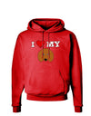 I Heart My - Cute Doxie Dachshund Dog Dark Hoodie Sweatshirt by TooLoud-Hoodie-TooLoud-Red-Small-Davson Sales
