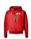 I Heart My - Cute German Shepherd Dog Dark Hoodie Sweatshirt by TooLoud-Hoodie-TooLoud-Red-Small-Davson Sales