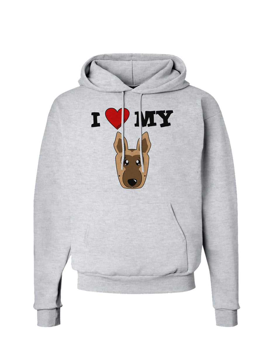 I Heart My - Cute German Shepherd Dog Hoodie Sweatshirt by TooLoud-Hoodie-TooLoud-White-Small-Davson Sales