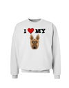 I Heart My - Cute German Shepherd Dog Sweatshirt by TooLoud-Sweatshirts-TooLoud-White-Small-Davson Sales