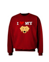 I Heart My - Cute Golden Retriever Dog Adult Dark Sweatshirt by TooLoud-Sweatshirts-TooLoud-Deep-Red-Small-Davson Sales