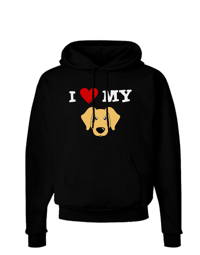 I Heart My - Cute Golden Retriever Dog Dark Hoodie Sweatshirt by TooLoud-Hoodie-TooLoud-Black-Small-Davson Sales