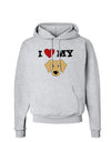 I Heart My - Cute Golden Retriever Dog Hoodie Sweatshirt by TooLoud-Hoodie-TooLoud-AshGray-Small-Davson Sales