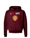 I Heart My - Cute Pomeranian Dog Dark Hoodie Sweatshirt by TooLoud-Hoodie-TooLoud-Maroon-Small-Davson Sales