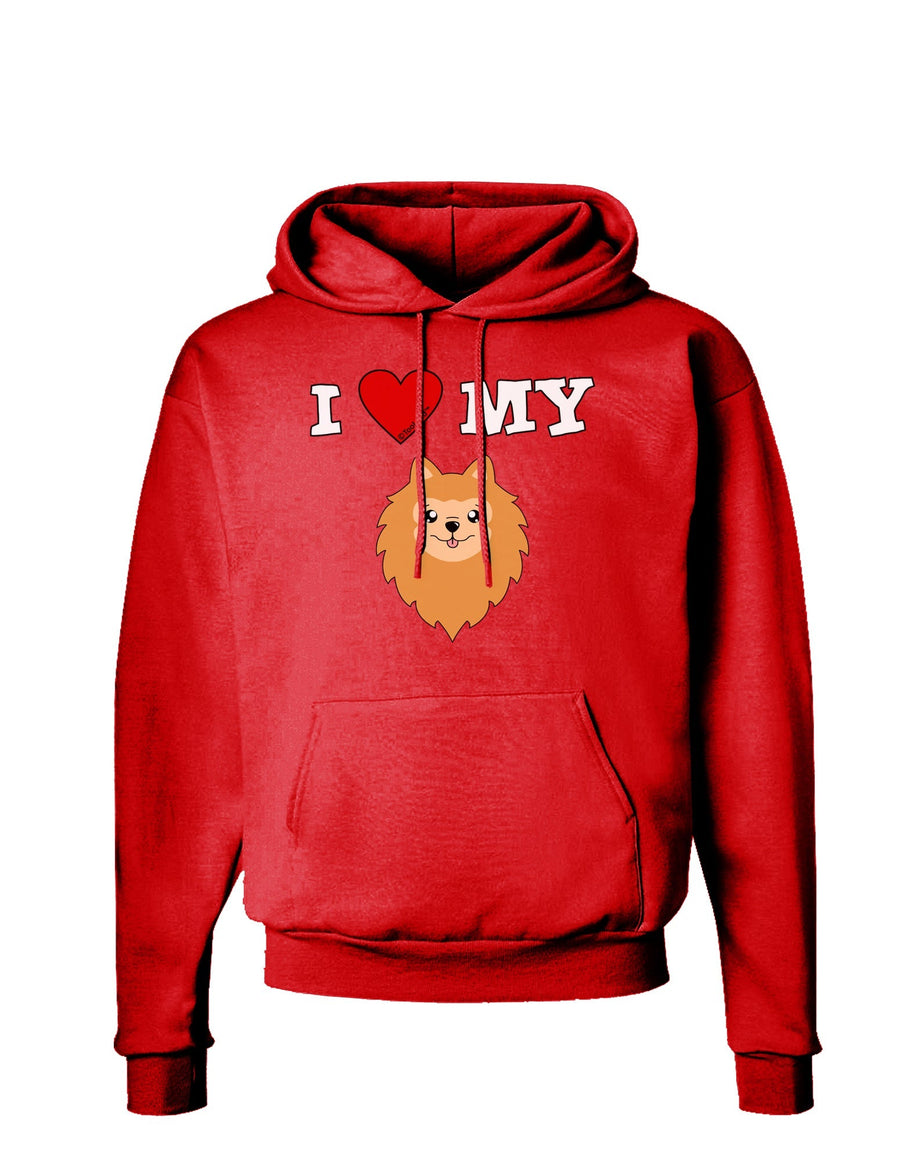 I Heart My - Cute Pomeranian Dog Dark Hoodie Sweatshirt by TooLoud-Hoodie-TooLoud-Black-Small-Davson Sales