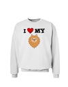 I Heart My - Cute Pomeranian Dog Sweatshirt by TooLoud-Sweatshirts-TooLoud-White-Small-Davson Sales