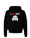 I Heart My - Cute Poodle Dog - White Dark Hoodie Sweatshirt by TooLoud-Hoodie-TooLoud-Black-Small-Davson Sales