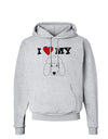 I Heart My - Cute Poodle Dog - White Hoodie Sweatshirt by TooLoud-Hoodie-TooLoud-AshGray-Small-Davson Sales