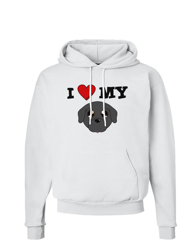 I Heart My - Cute Pug Dog - Black Hoodie Sweatshirt by TooLoud-Hoodie-TooLoud-White-Small-Davson Sales