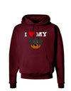 I Heart My - Cute Rottweiler Dog Dark Hoodie Sweatshirt by TooLoud-Hoodie-TooLoud-Maroon-Small-Davson Sales