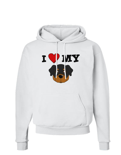 I Heart My - Cute Rottweiler Dog Hoodie Sweatshirt by TooLoud-Hoodie-TooLoud-White-Small-Davson Sales